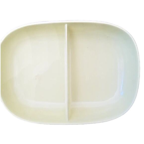 Mid Century Modern Texas Ware Cream Divided Serving Bowl Dish No. 116 - Picture 1 of 3
